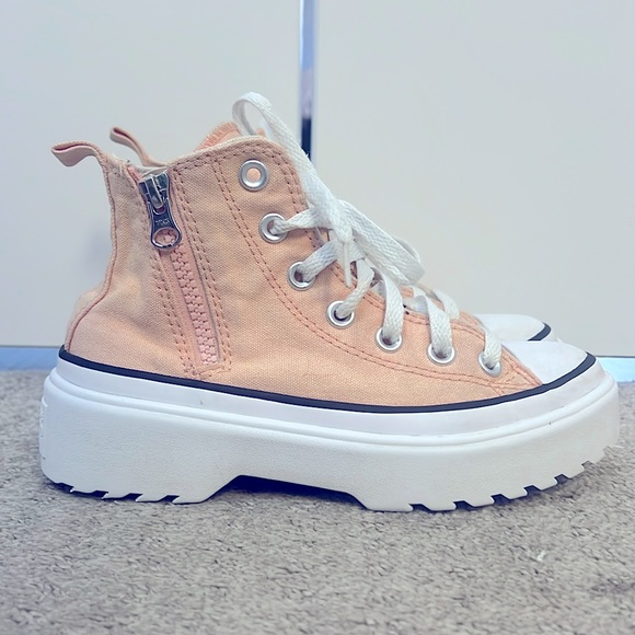 Converse Shoes Kids Converse High Top Platform Sneakers Size 2